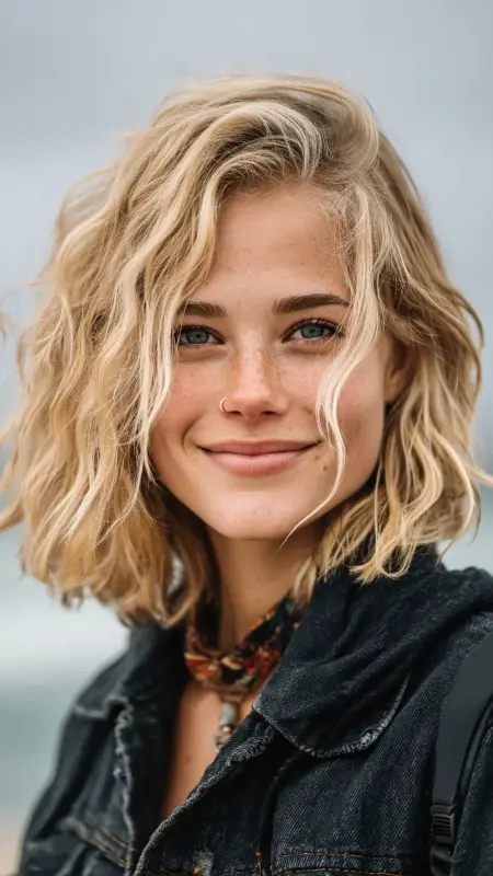 Tousled Beach Bob - Retro bob hairstyles
