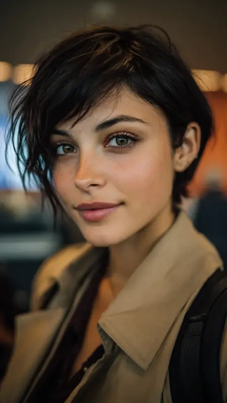 Tousled French Crop - Airport Hairstyles for Short Hair