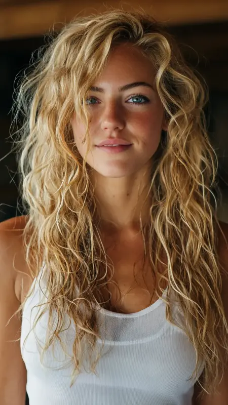 Tousled Hush Cut with Beach Texture - Hush cut