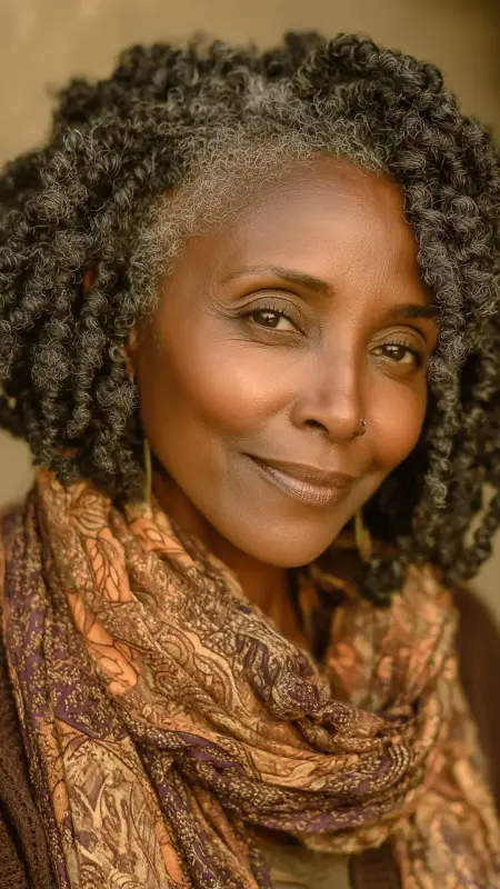 Twist-Out Curls - Hairstyles For Women Over 60 With Curly Hair