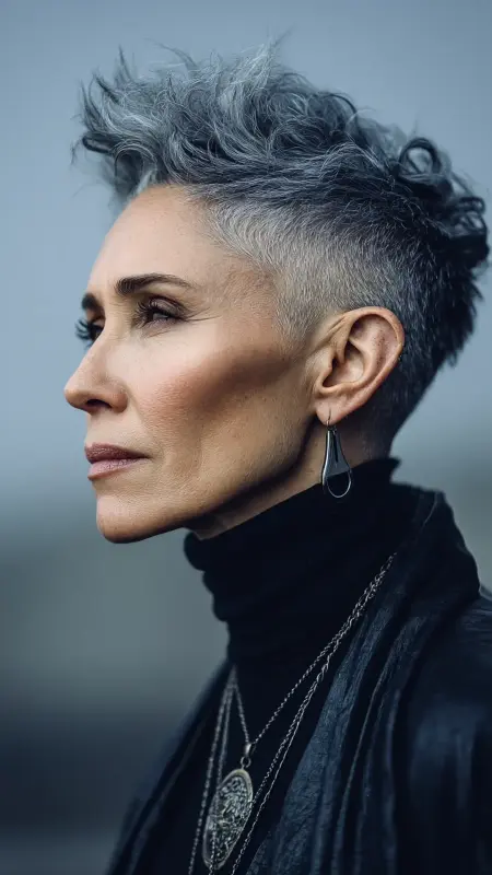 Undercut Pixie - pixie haircuts for women over 60