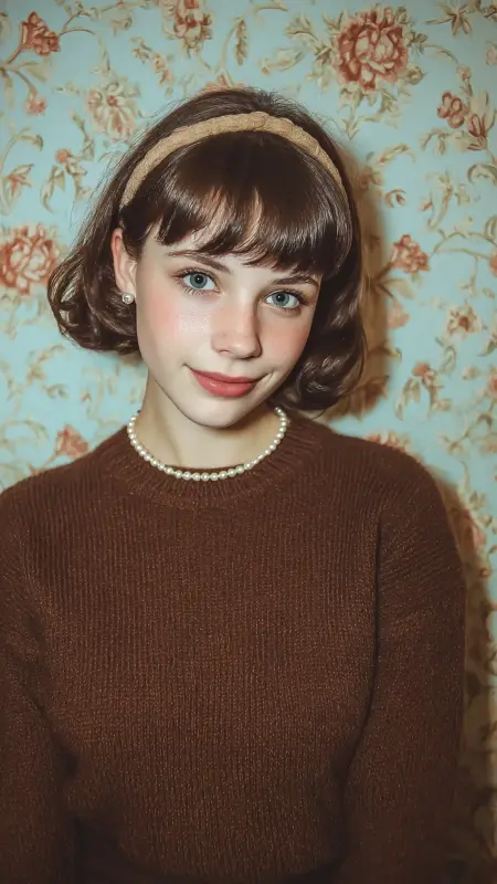 Vintage Bob Hairstyle with Headband - Vintage bob hairstyle