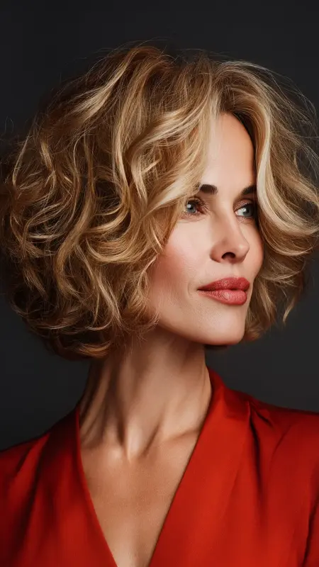 Voluminous Curly Lob Long Bob - Hairstyles For Women Over 60 With Curly Hair