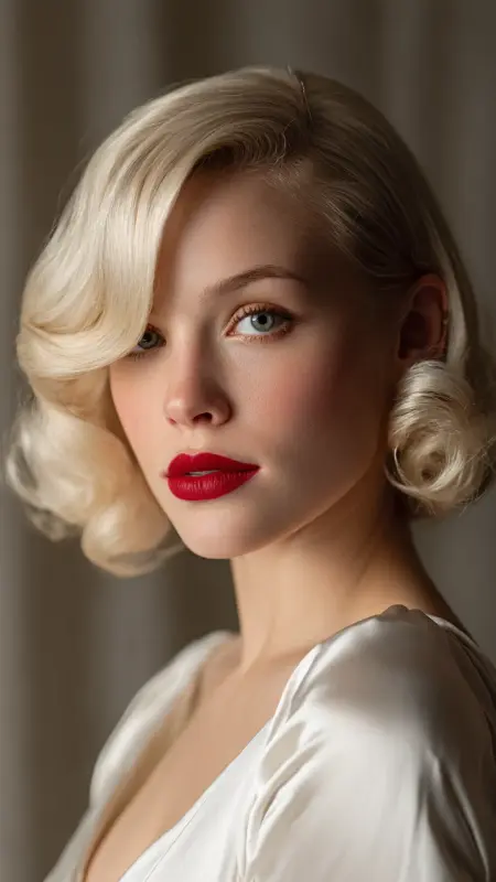 Voluminous Roller-Set Bob - Retro bob hairstyles