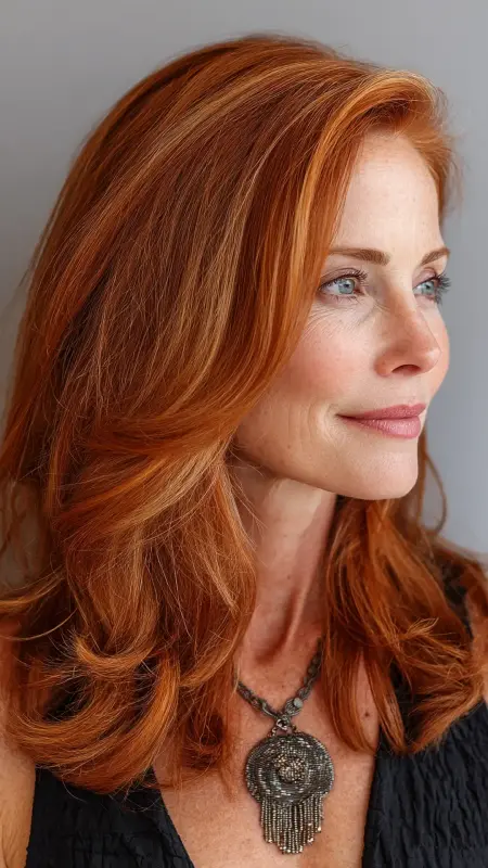 Warm Auburn Red - Hair color ideas for women over 50