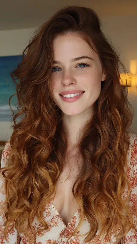 Warm Chestnut Ombre - Hair color ideas for women in 30s