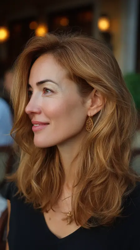 Wavy Lob with Side Part - Sassy hair older women
