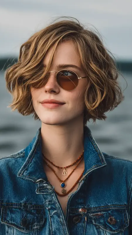 Wavy Stacked Bob - Stacked Bob Haircut For Fine Hair