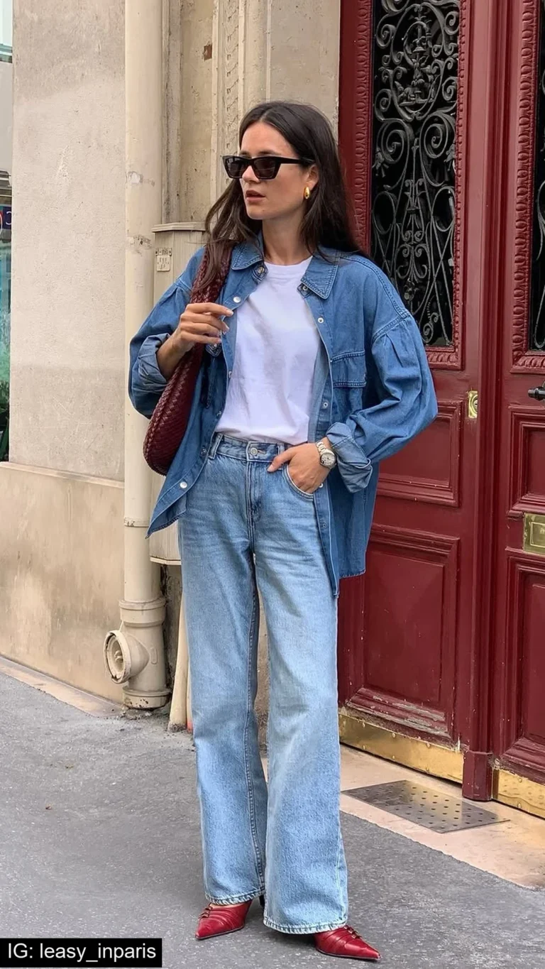 demin on denim outfit 1