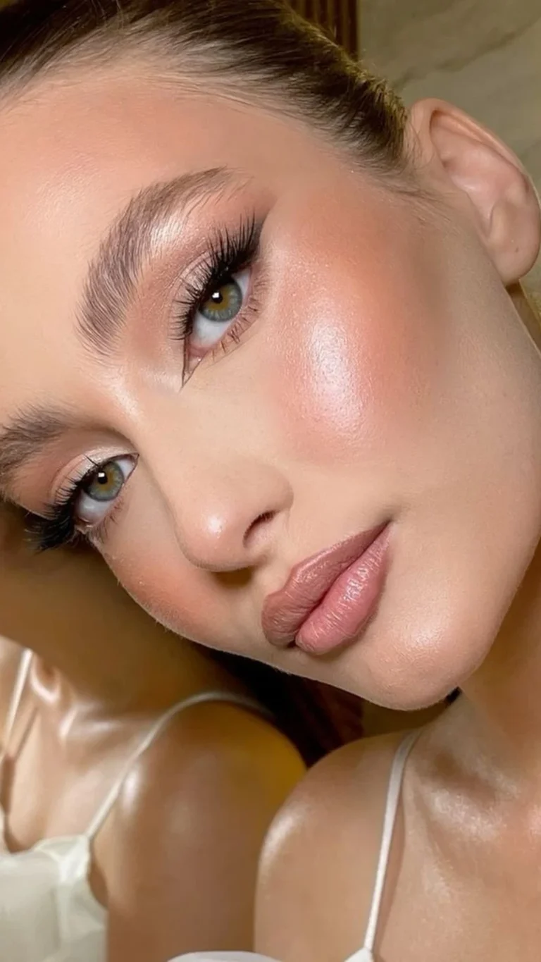 dewy makeup look 1