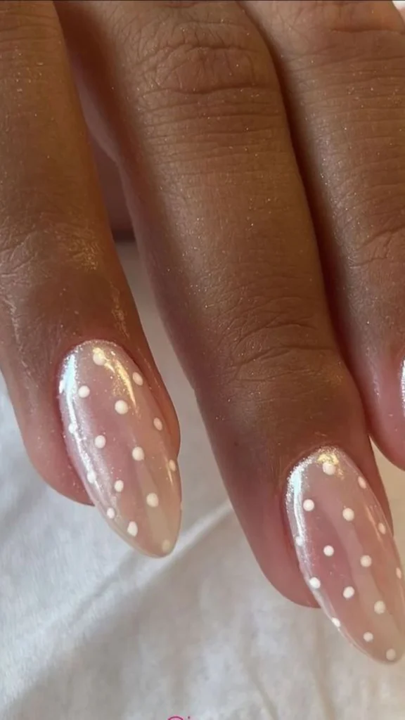 Nude Chrome Nails