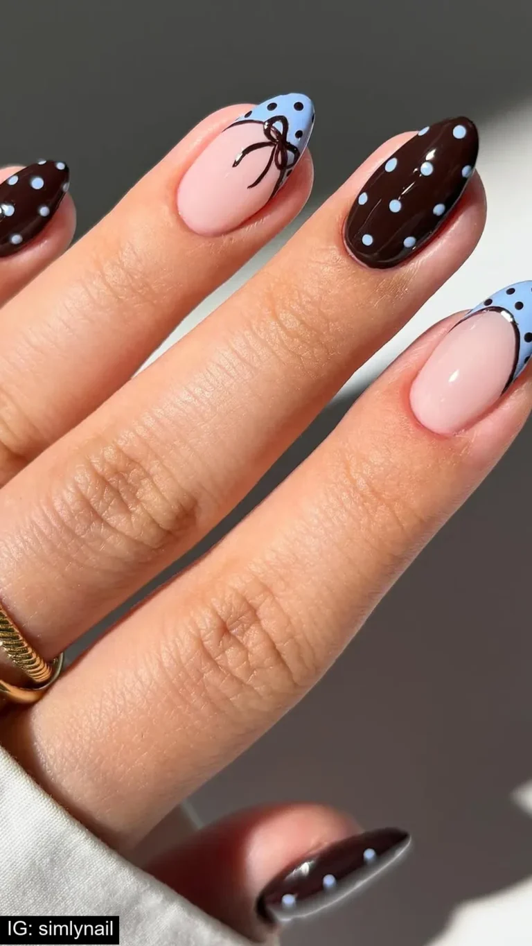 polka dot nails 1